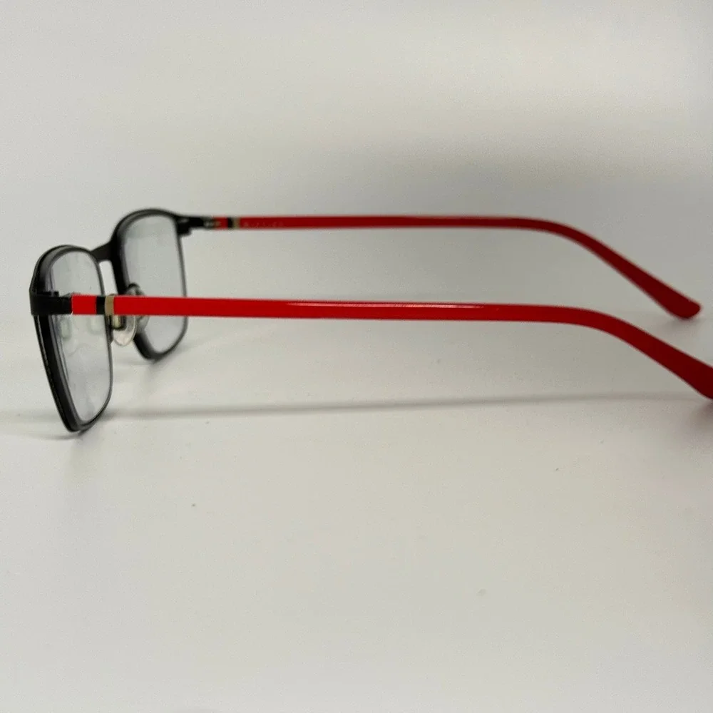 Nifties NI8480 6031 Eyeglasses Black Red Rectangular Frames 48-18-140 AL